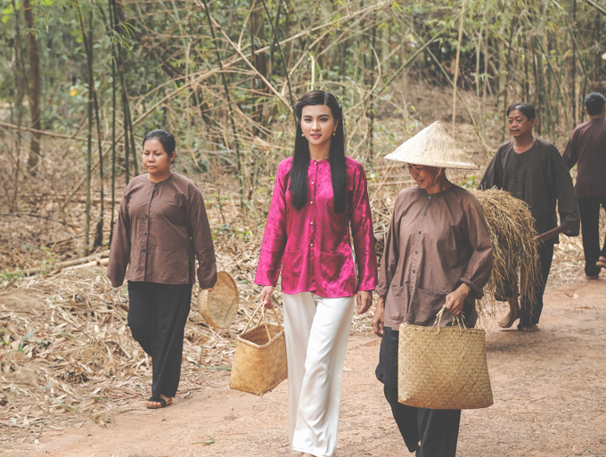 Kim Tuyến xinh đẹp trong tạo hình đệ nhất kỹ nữ Sài Gòn xưa